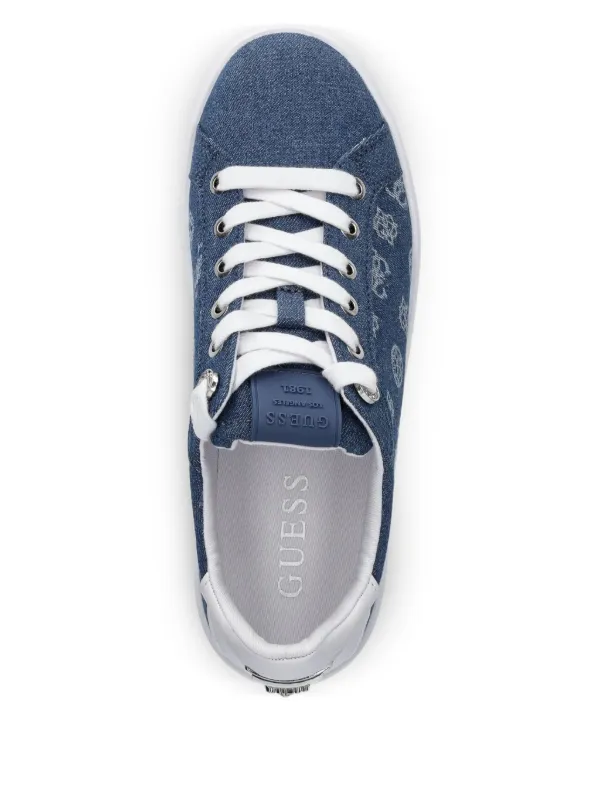 GUESS USA Denim low-top Sneakers Blue FARFETCH PH