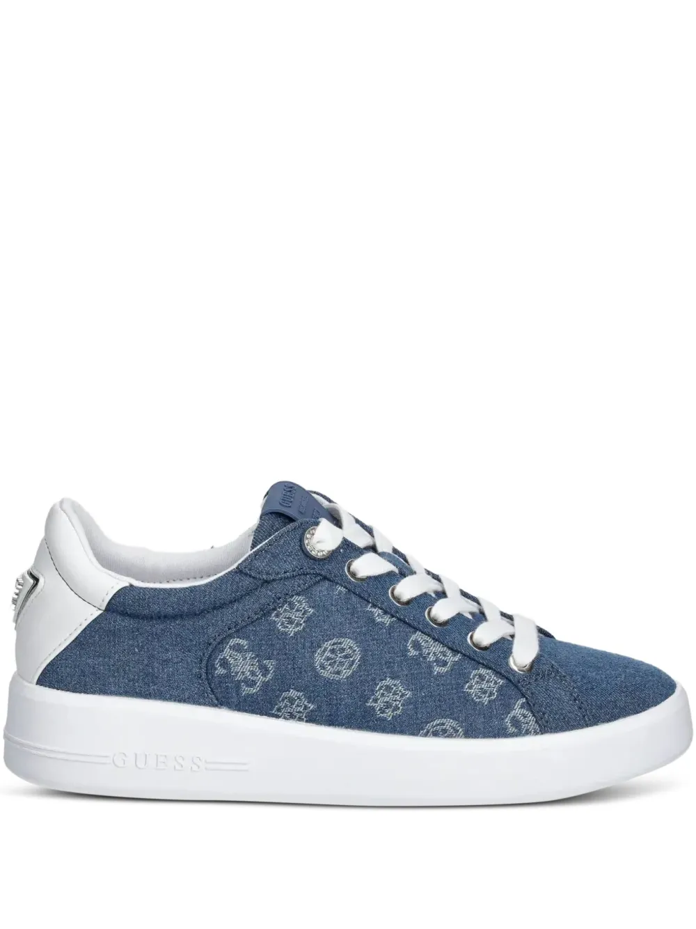 GUESS USA denim low-top sneakers Blue