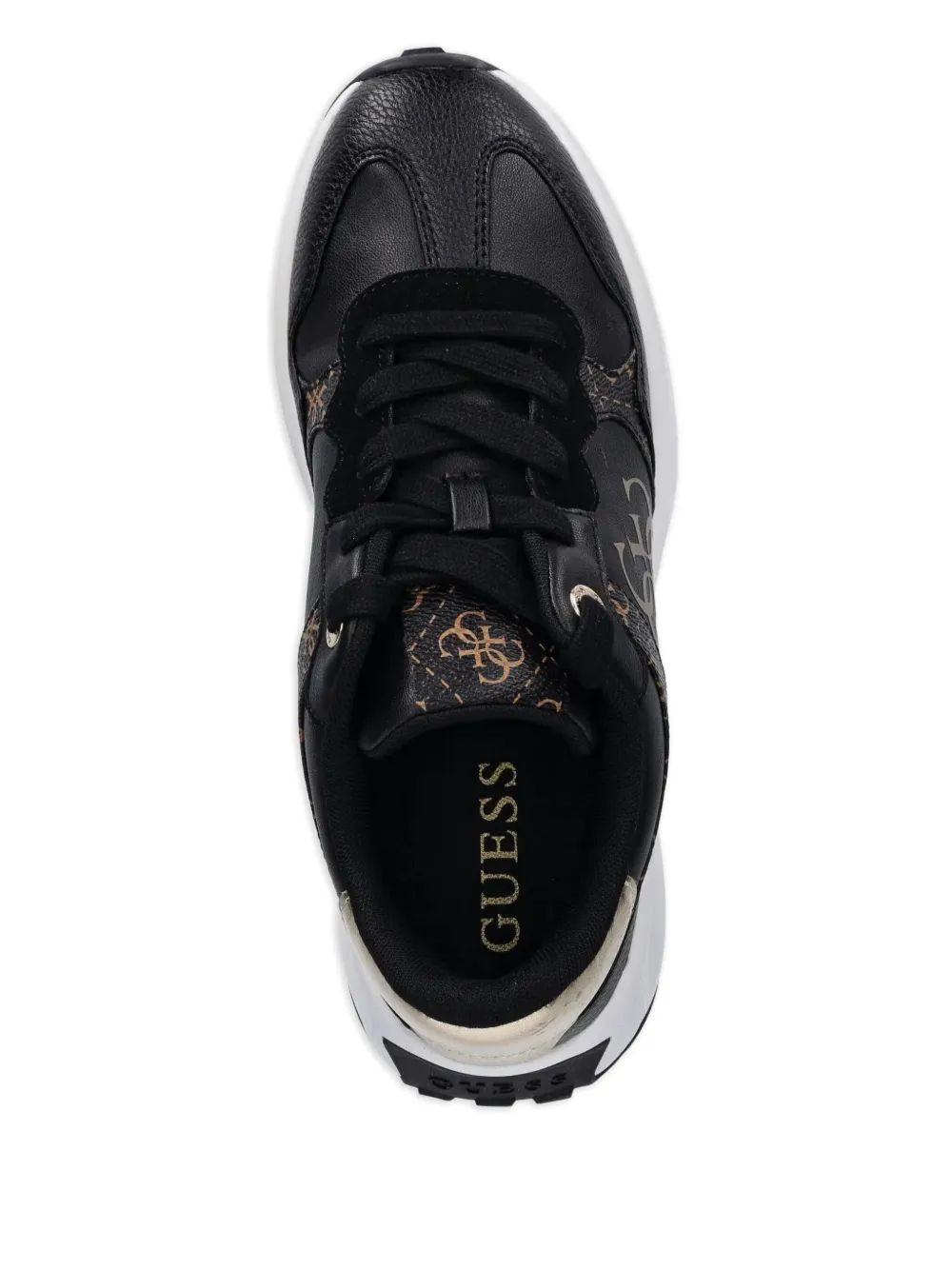GUESS USA Luckee logo-print sneakers Black