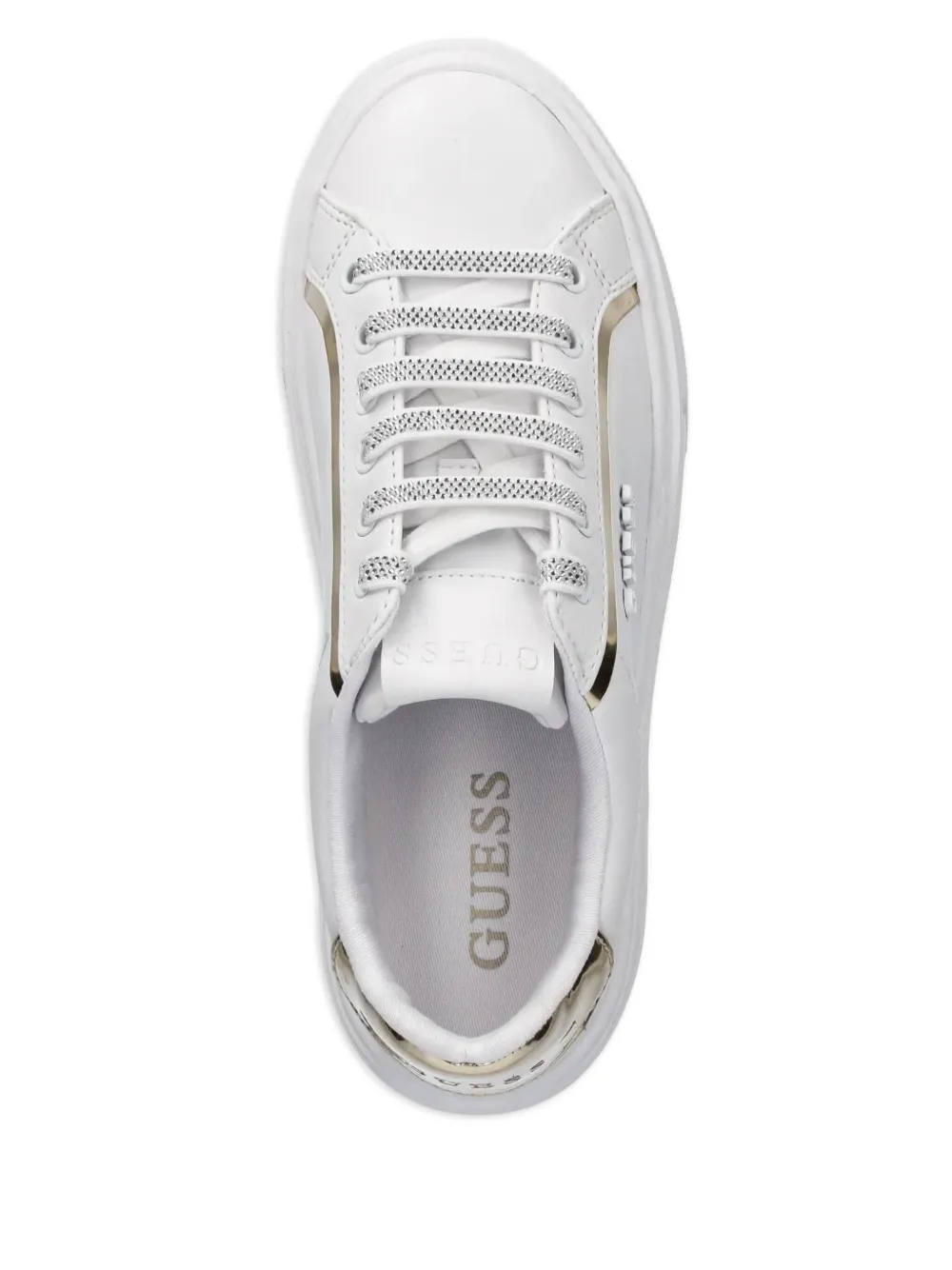 GUESS USA Sneakers met plateauzool Wit