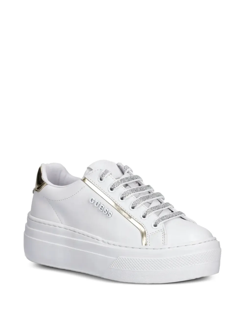 GUESS USA Sneakers met plateauzool - Wit