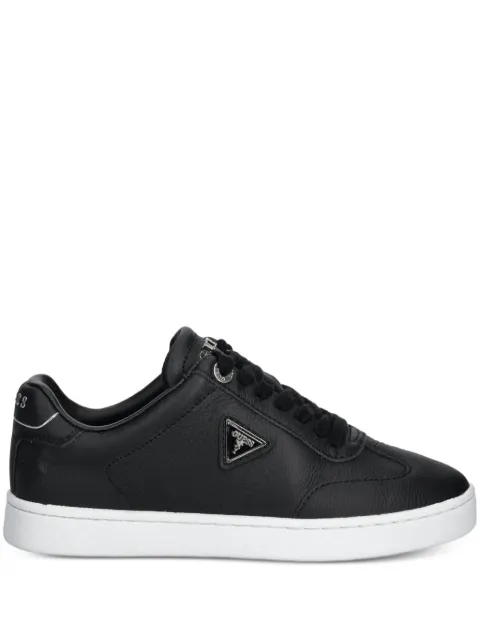 GUESS USA leather triangle-logo sneakers