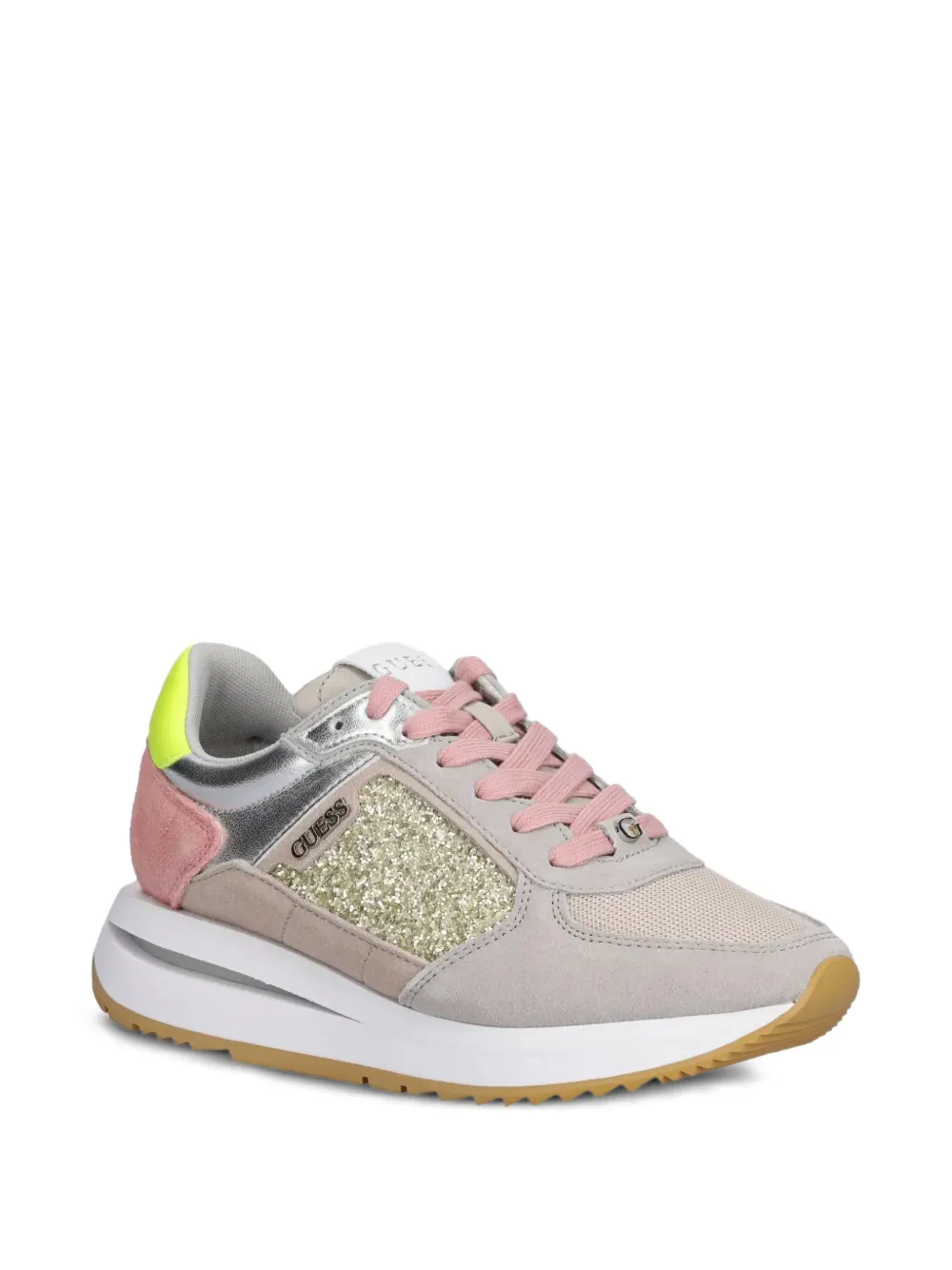 GUESS USA Sneakers verfraaid met glitters - Roze