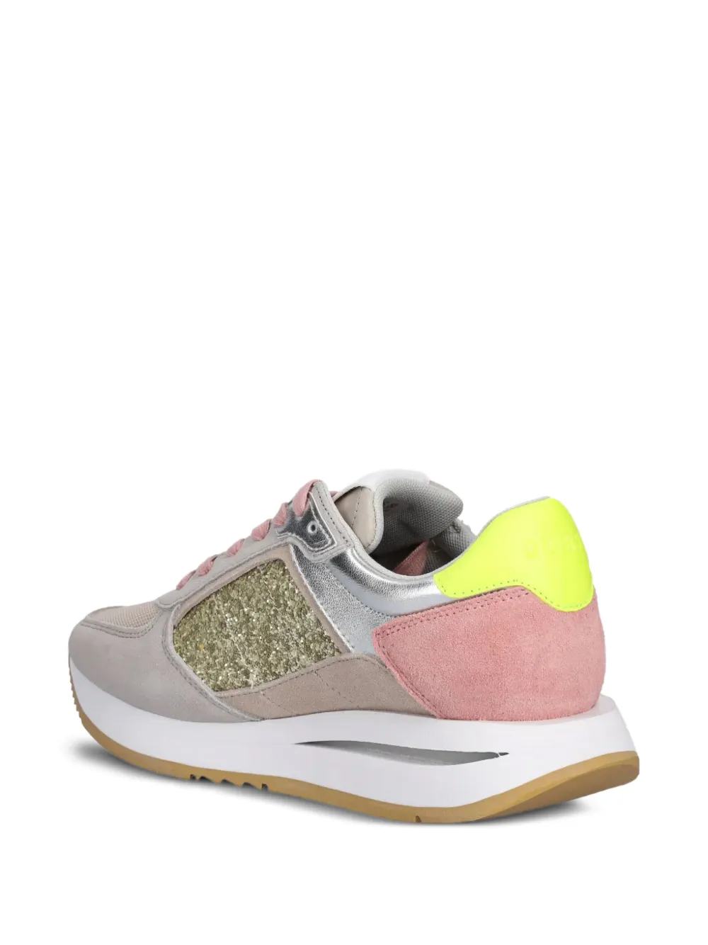 GUESS USA Energy glitter-embellished sneakers Pink