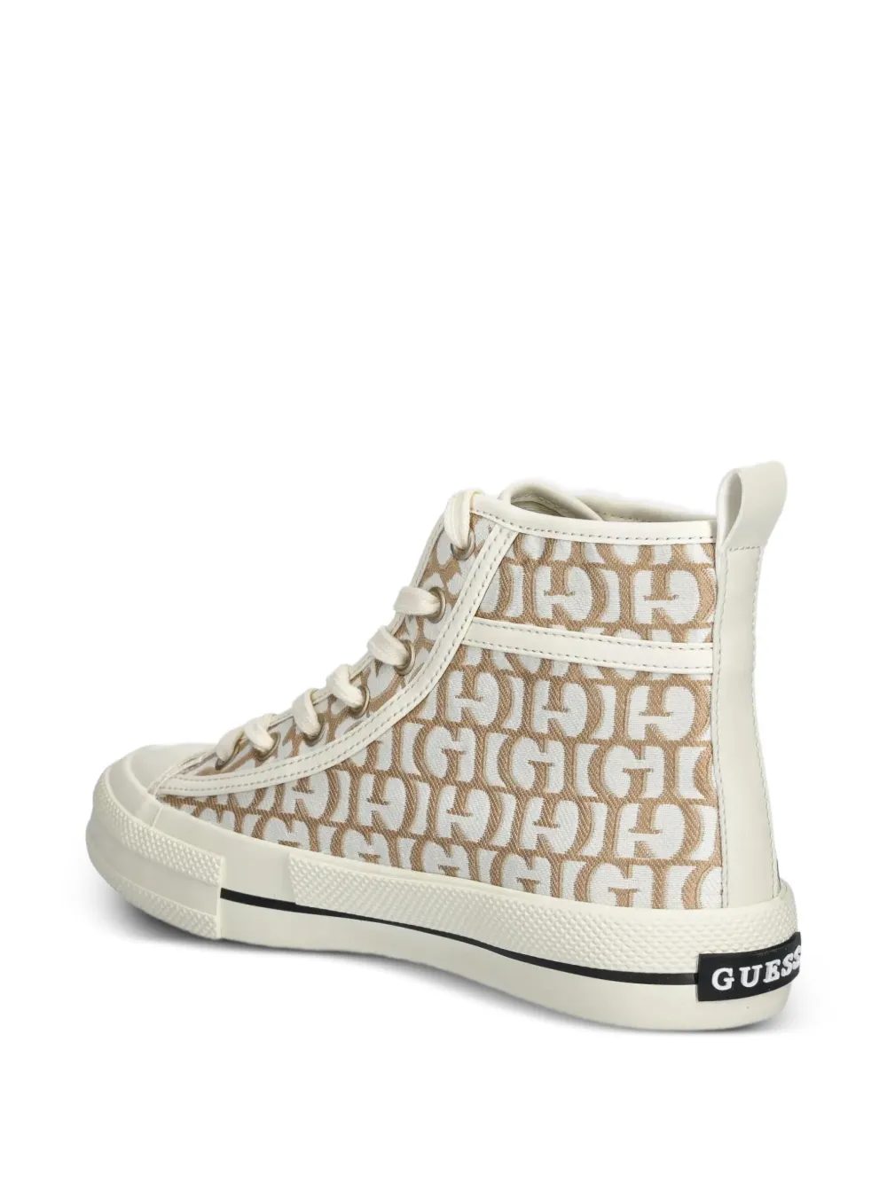 GUESS USA Colyn monogram high-top sneakers Brown