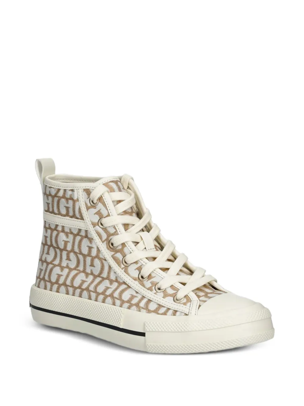 GUESS USA Colyn monogram high-top sneakers Brown