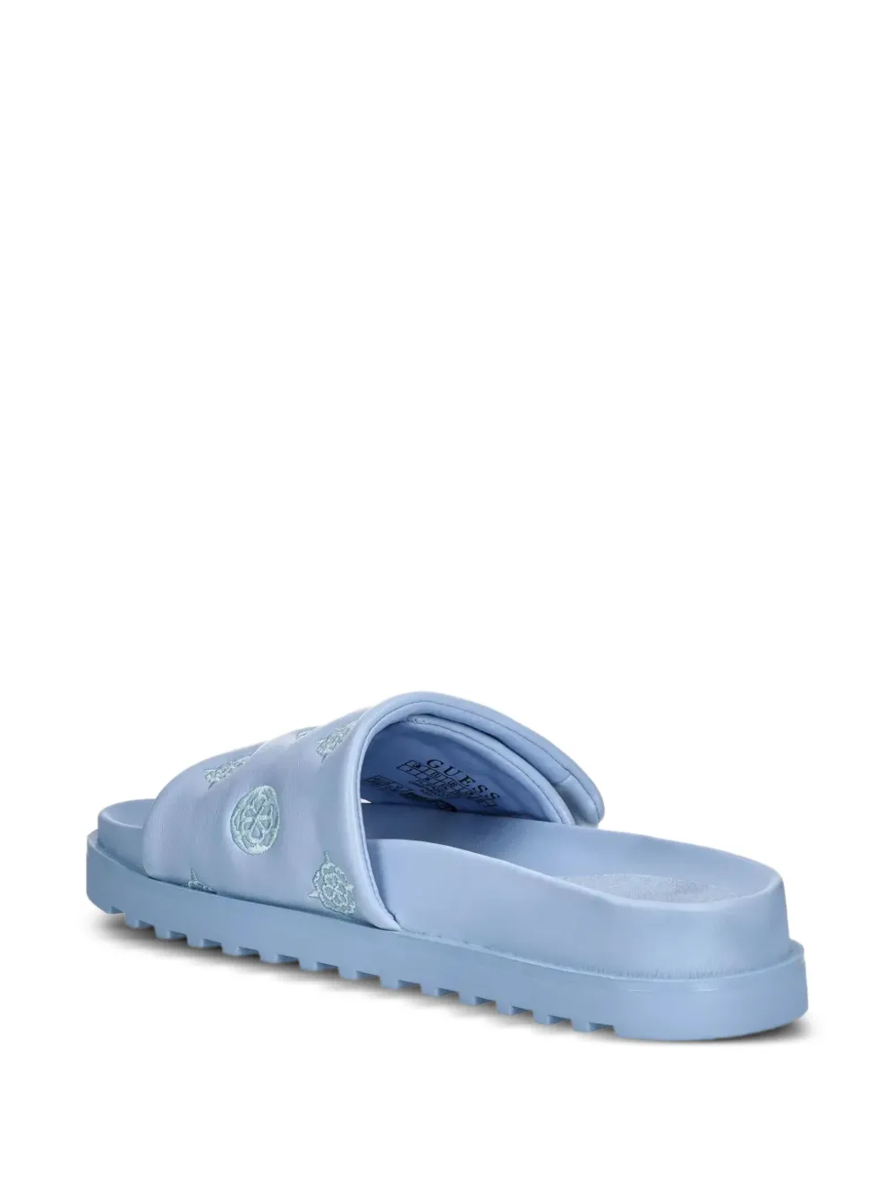 GUESS USA Fabio embroidered flat sandals Blue