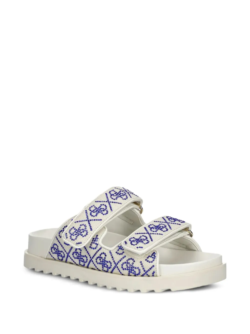 GUESS USA Fadeliza double-strap flat sandals White