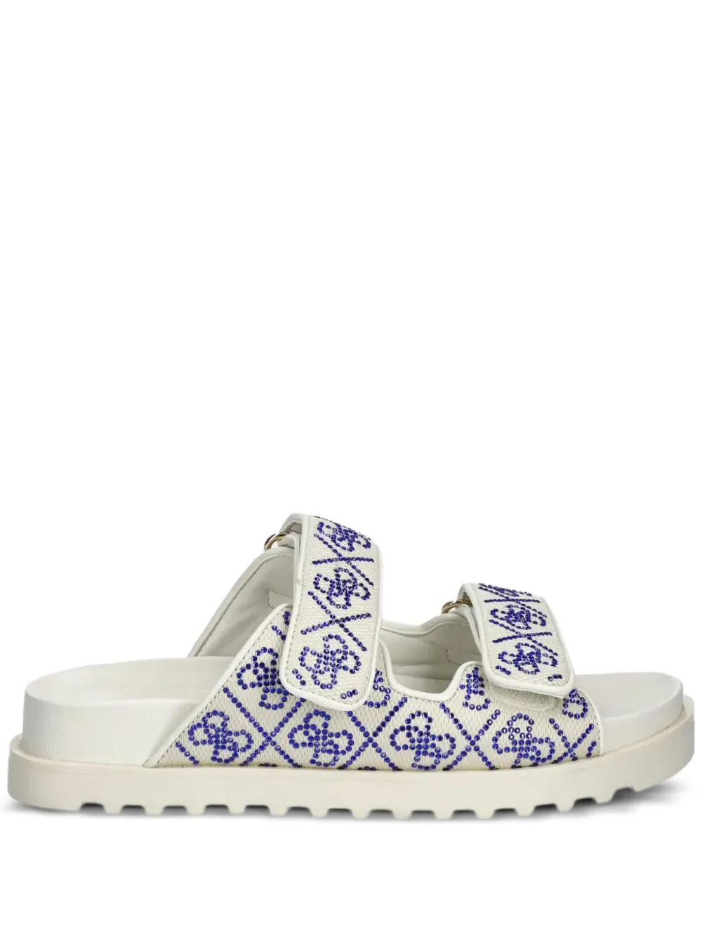 GUESS USA Fadeliza double-strap flat sandals White