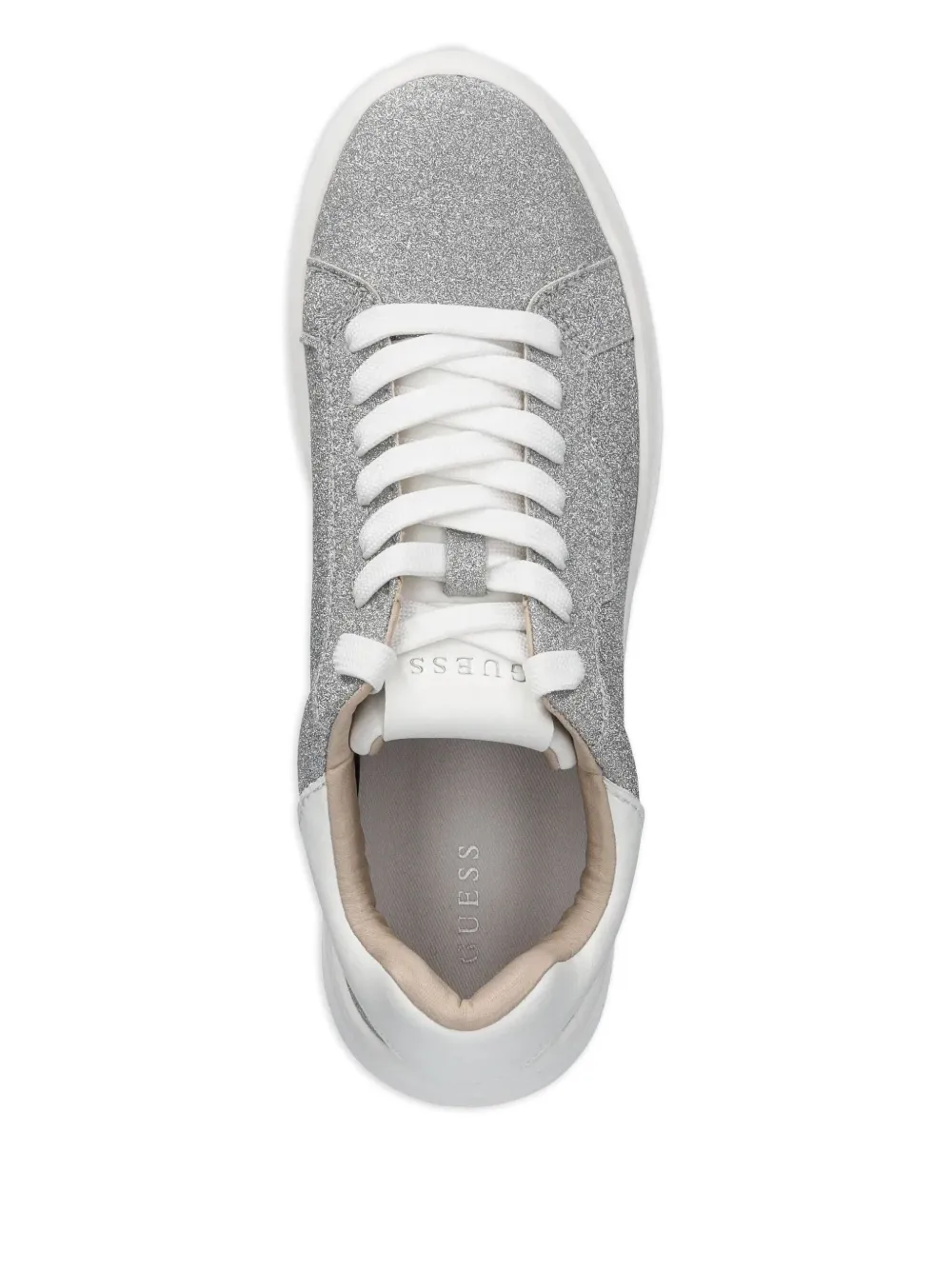 GUESS USA Sneakers verfraaid met glitter Zilver