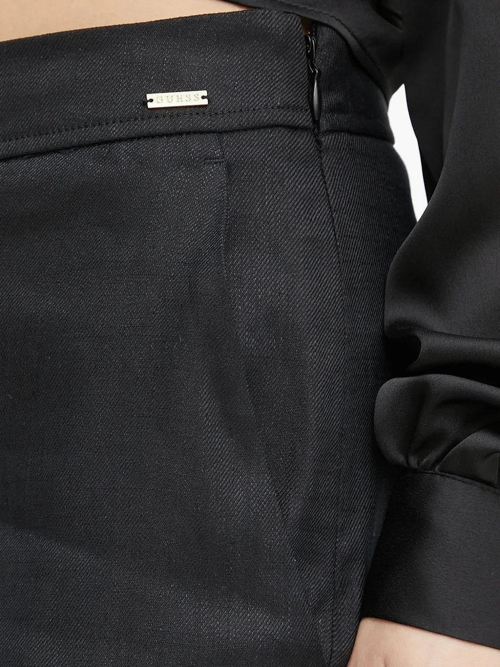 GUESS USA Broek met wijde pijpen Zwart