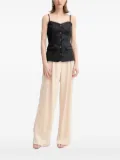 GUESS USA buttoned-front linen-blend top - Black