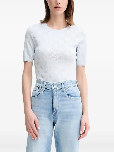 GUESS USA logo knit t-shirt