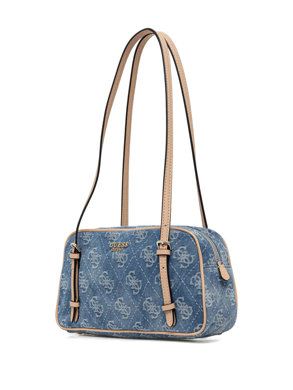 GUESS USA Schoudertas met monogram - Blauw