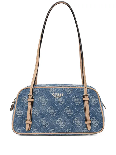 GUESS USA bolsa de hombro de mezclilla con monograma