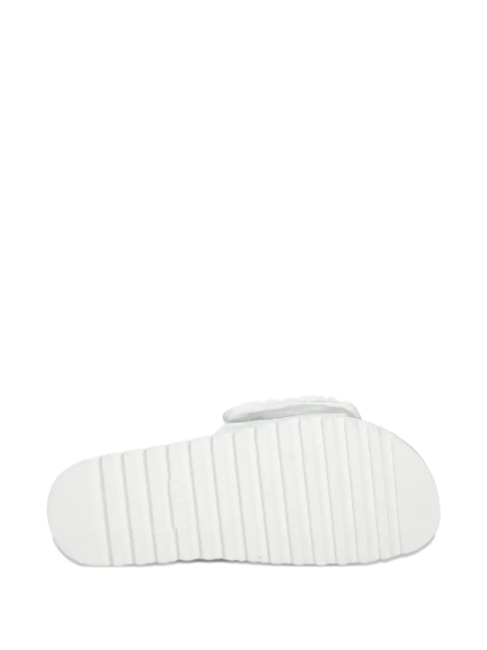 GUESS USA Fabio embroidered flat sandals White