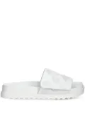 GUESS USA Fabio embroidered flat sandals - White