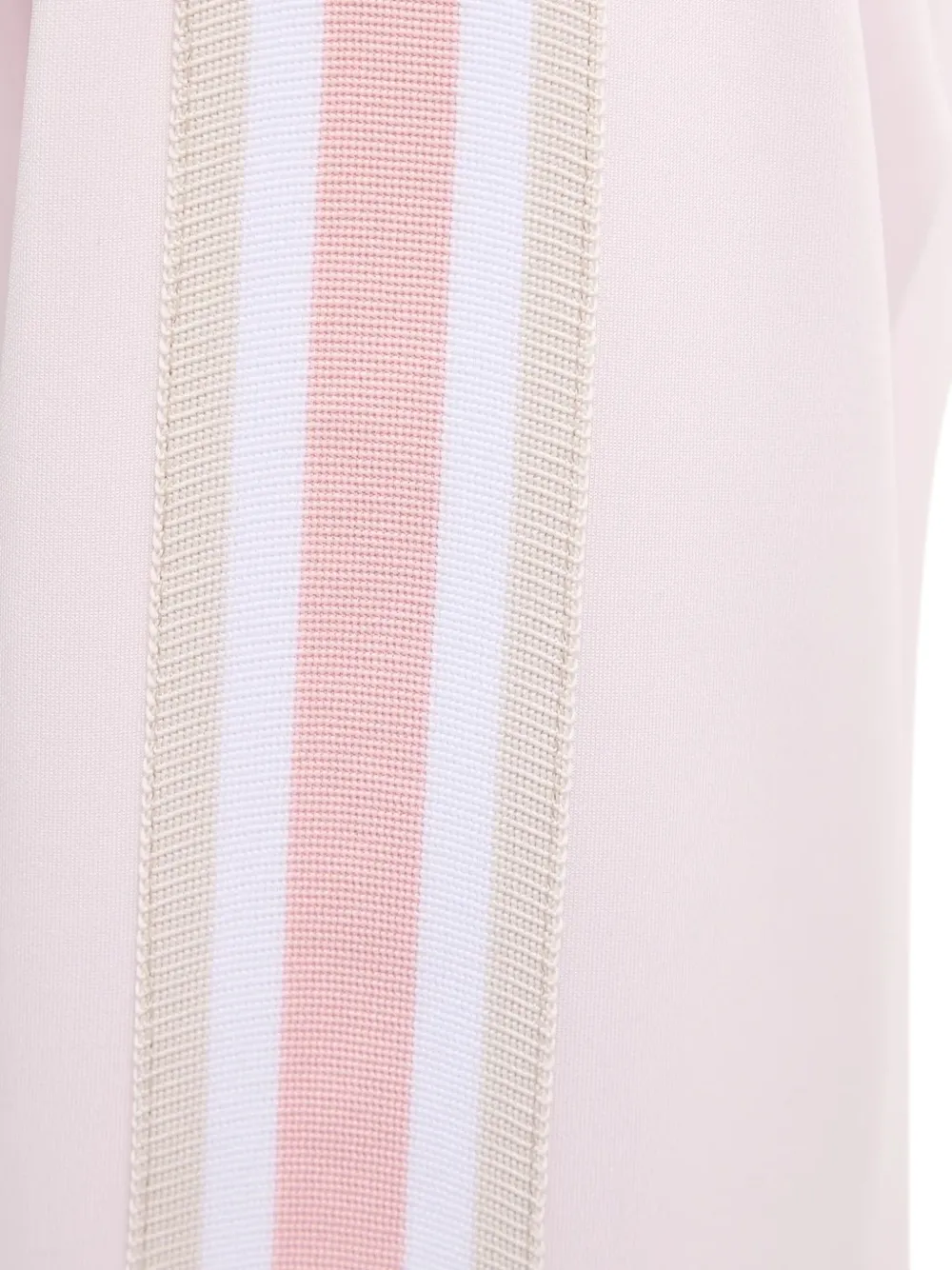 Guess Usa Stripe-detailing Zip-up Sweatshirt In White