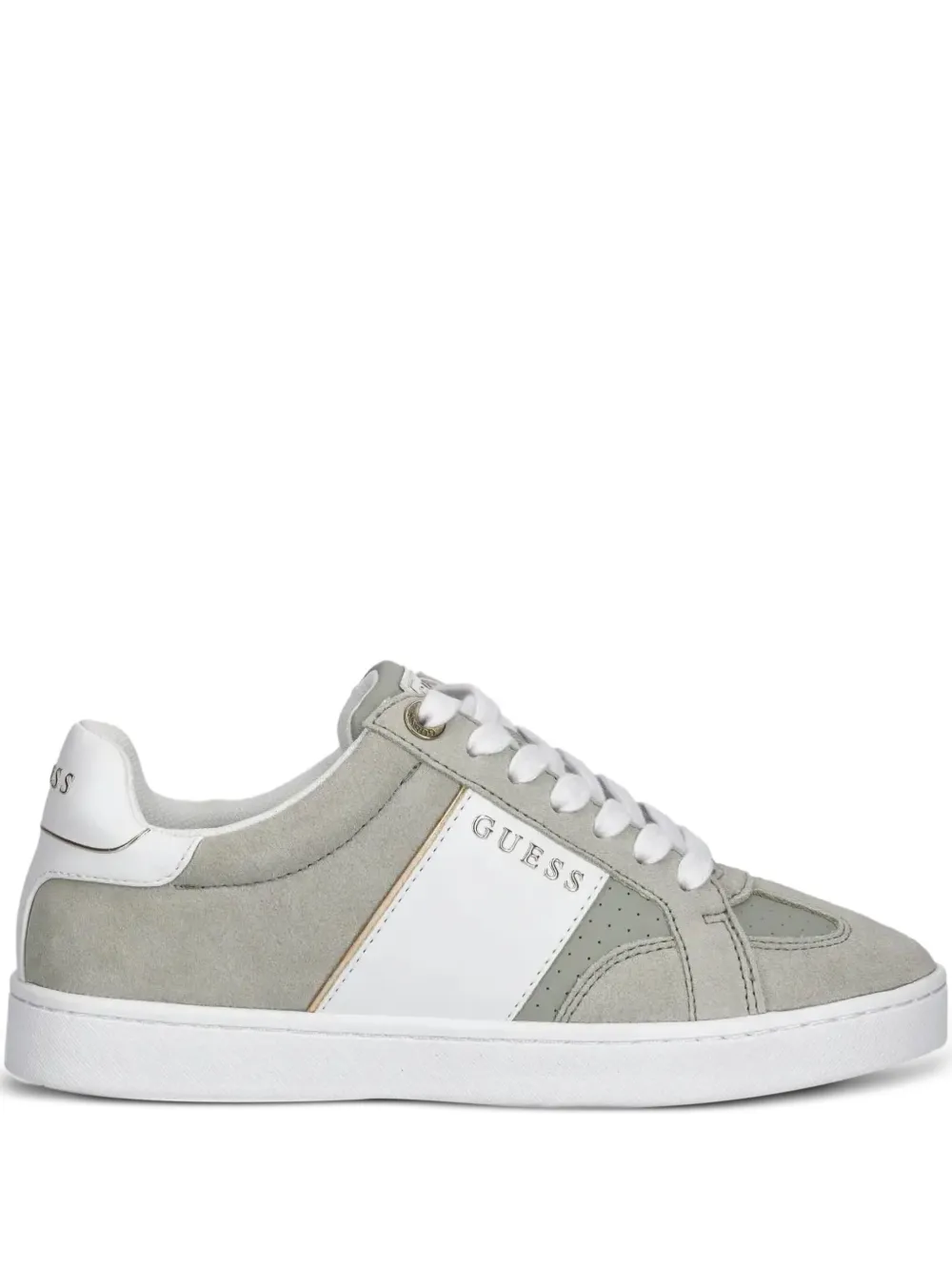 GUESS USA Jrone suede paneled sneakers Green