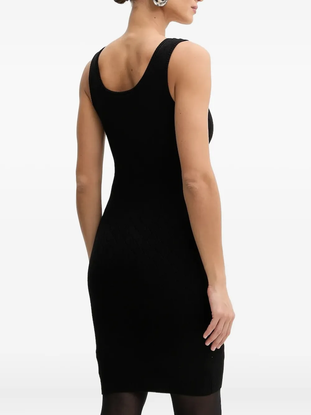 GUESS USA Mini-jurk met opgestikte zak en vierkante hals Zwart