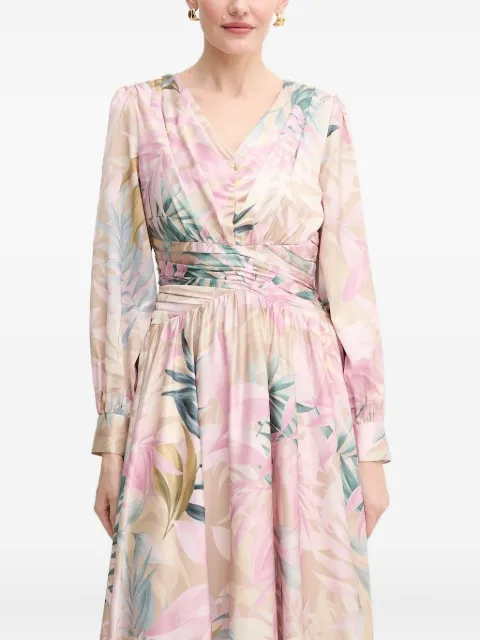 GUESS USA floral-print V-neck dress