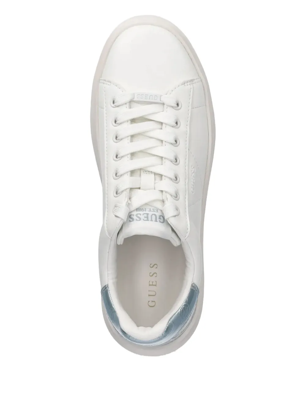 GUESS USA Sneakers met metallic details Wit