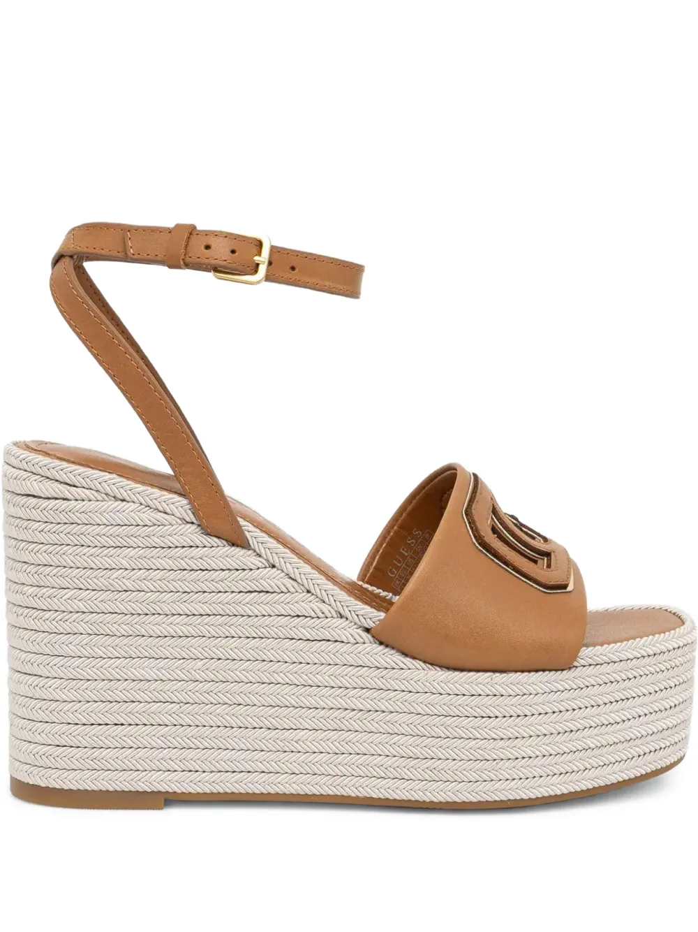 GUESS USA 120mm Tanvee wedge sandals Brown