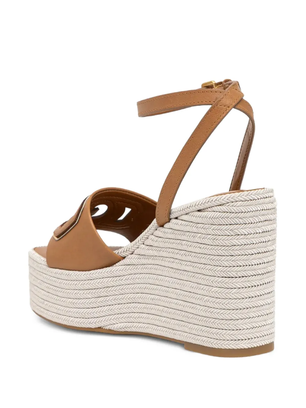GUESS USA 120mm Tanvee wedge sandals Brown