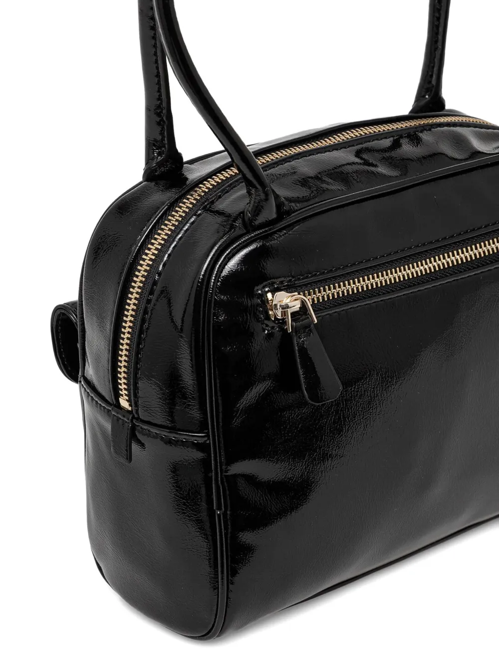 GUESS USA Lakleren schoudertas Zwart