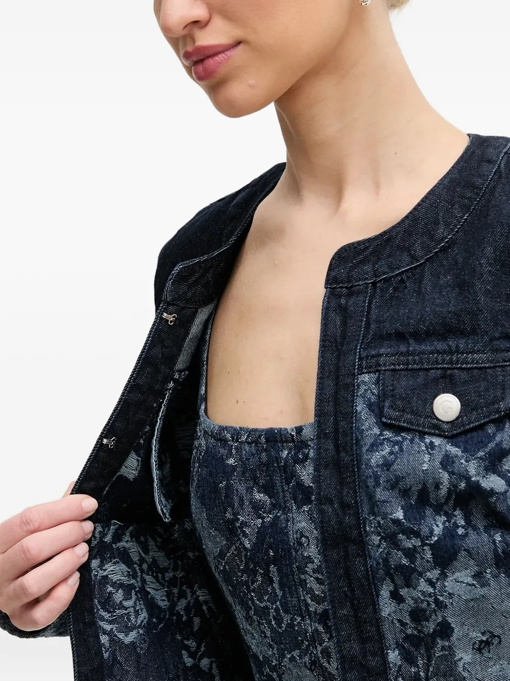 GUESS USA Denim jack Blauw
