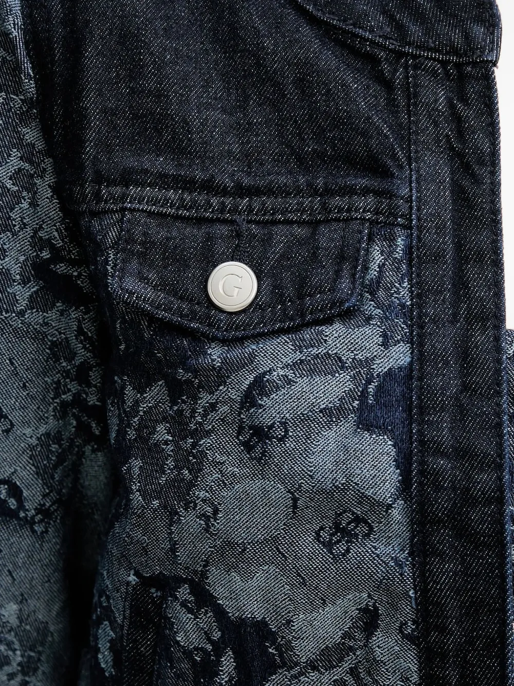 GUESS USA Denim jack Blauw