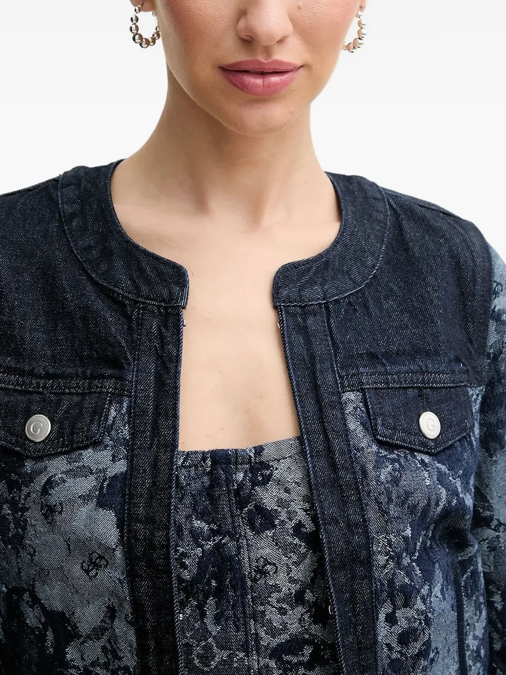 GUESS USA Denim jack Blauw