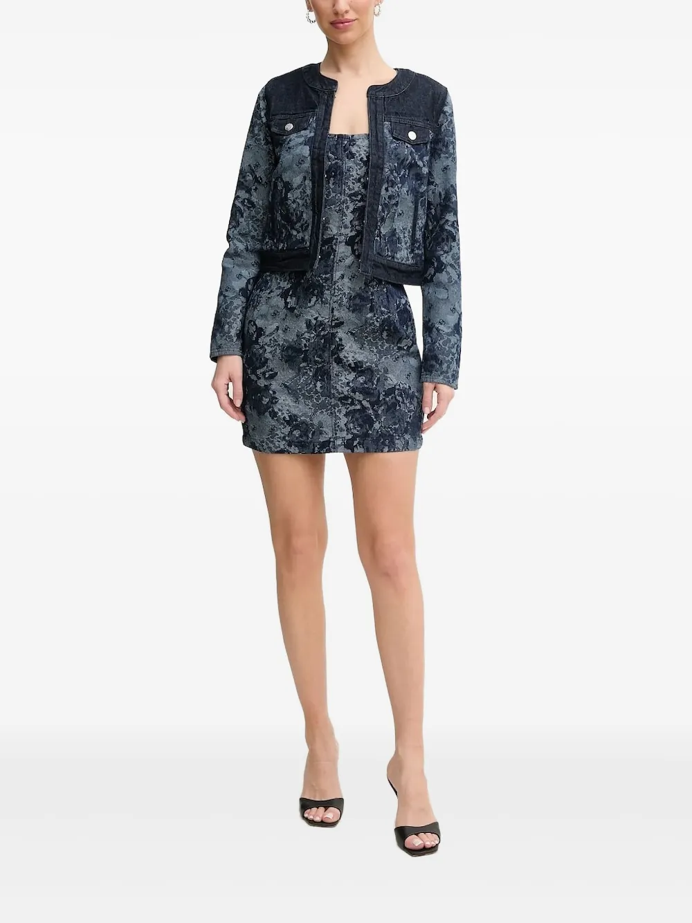 Guess Usa Denim Jacket In Blue