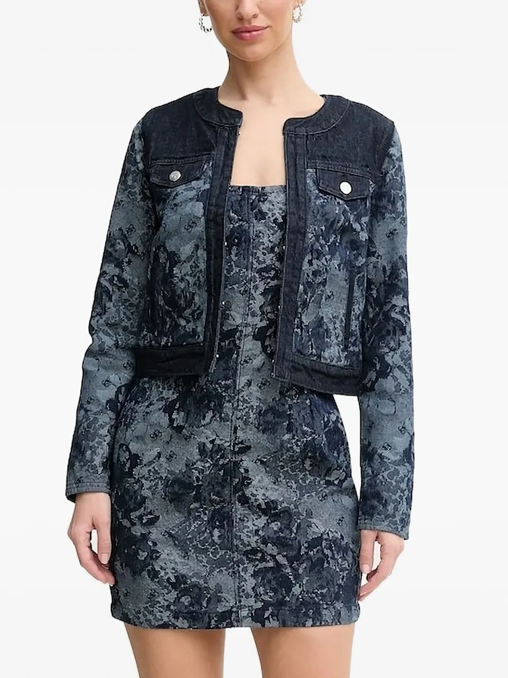 GUESS USA Denim jack Blauw