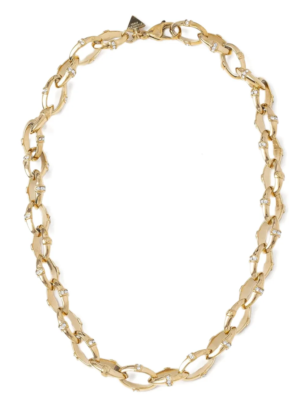 GUESS USA クリスタル チェーンネックレス - ゴールドトーン GUESS USA クリスタル チェーンネックレス - ゴールドトーン