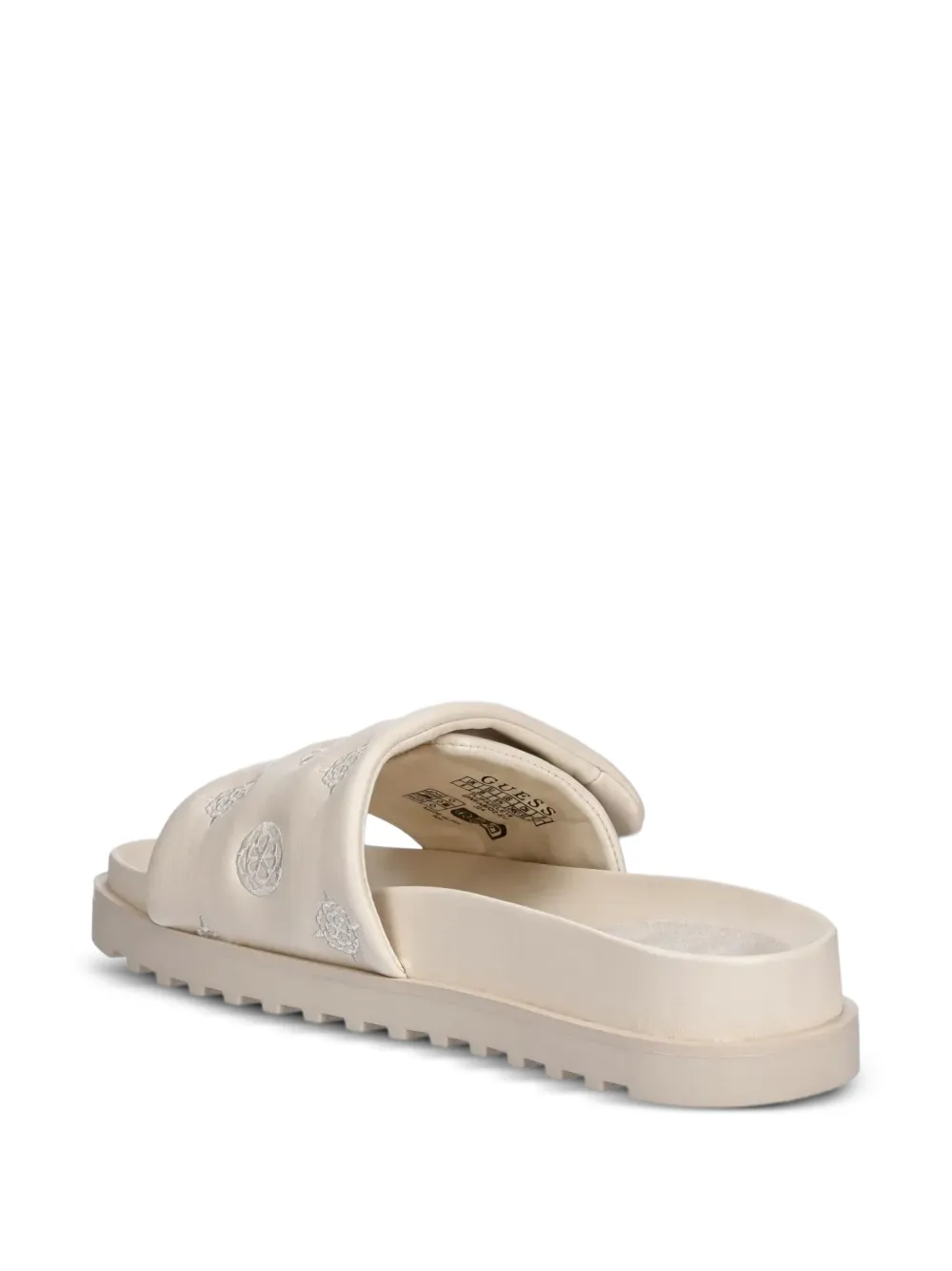 GUESS USA Fabio embellished flat sandals Neutrals