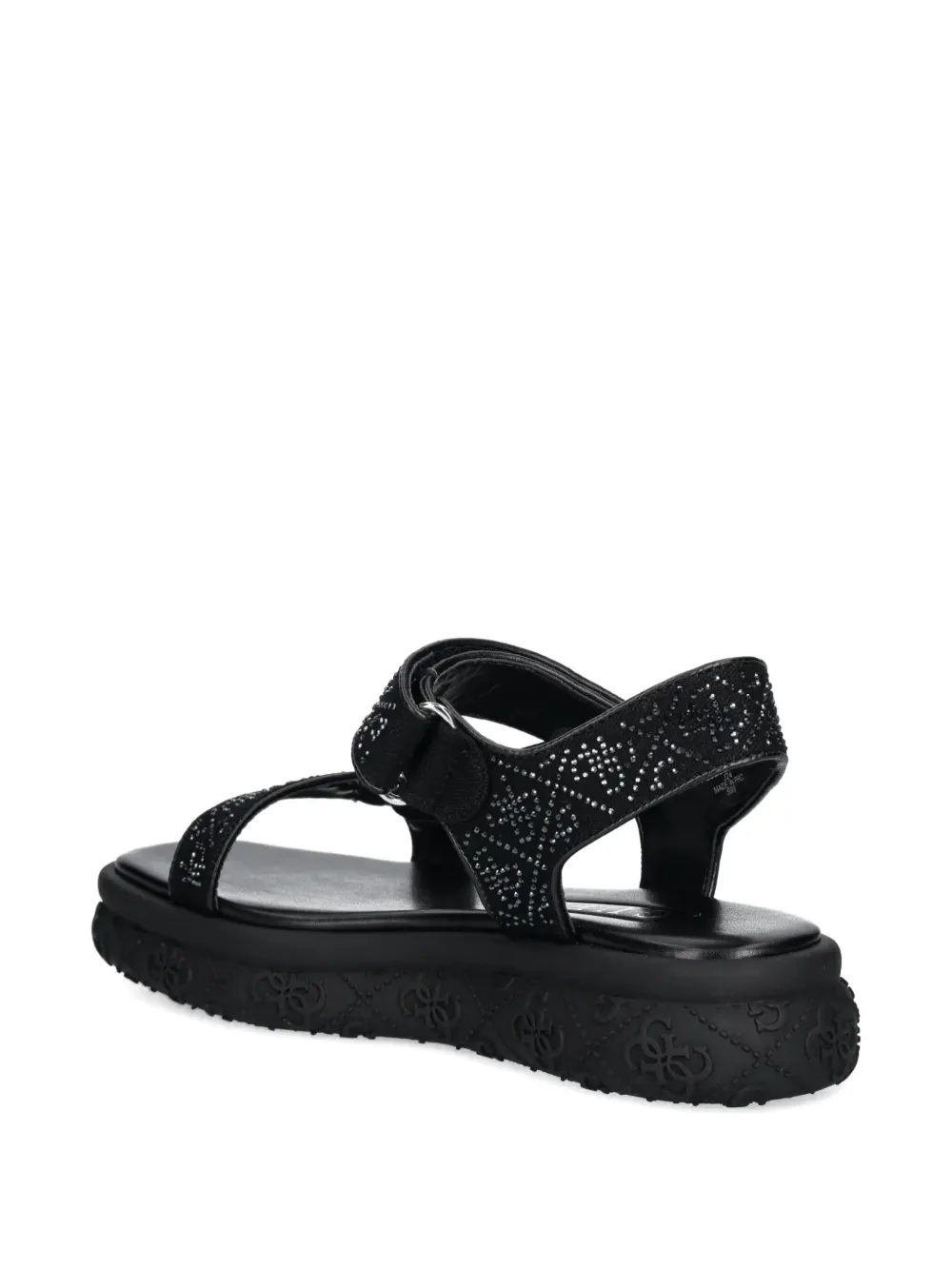 GUESS USA 39mm Lode strappy embellished sandals Black