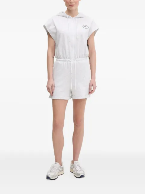 GUESS USA zip-front hooded playsuit