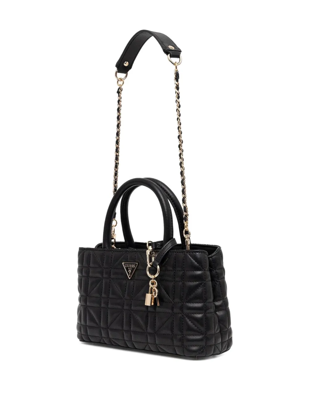 GUESS USA quilted tote bag - Zwart