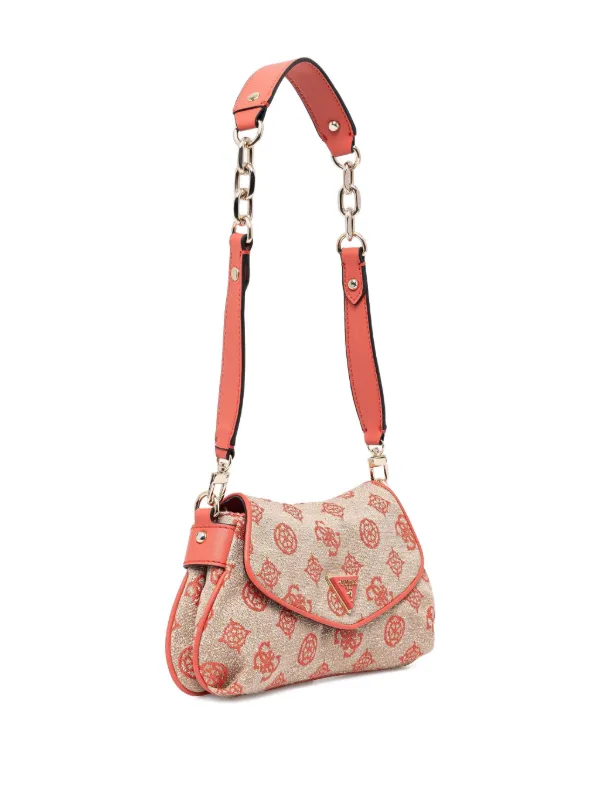 GUESS USA Beyza monogram-print Shoulder Bag Neutrals FARFETCH PH