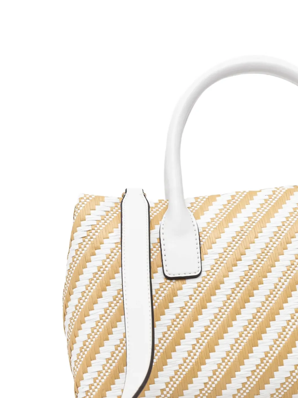 GUESS USA Gestreepte shopper Beige