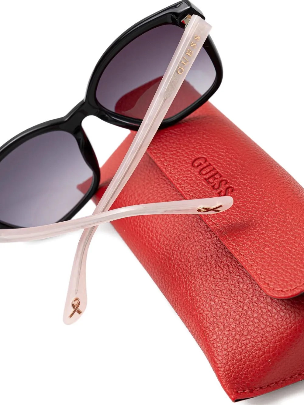 GUESS EYEWEAR Zonnebril met cat-eye montuur Roze