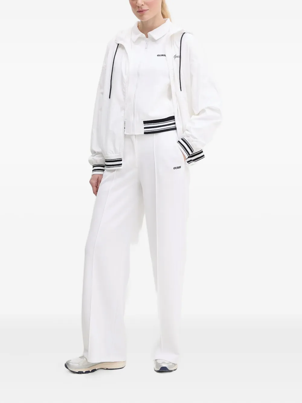 GUESS USA zip-up striped-band sweatshirt | Sweaters | Image 2