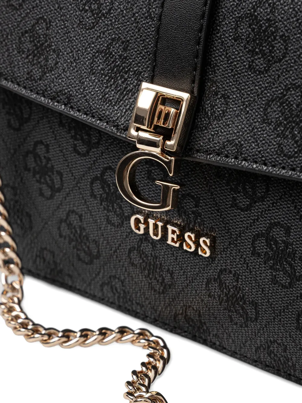 GUESS USA Schoudertas met monogram-print Grijs