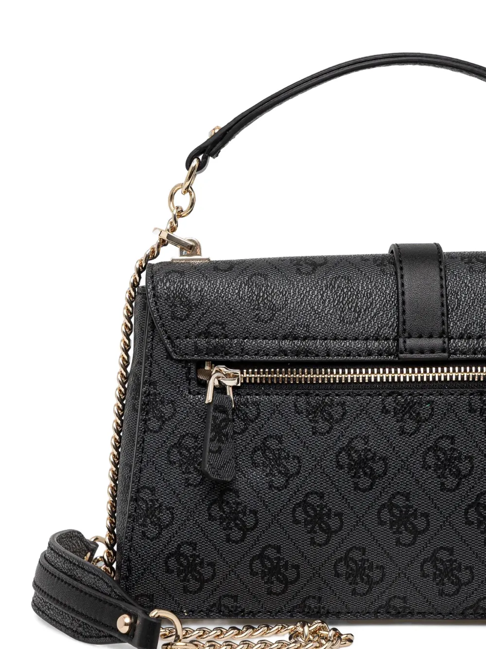 GUESS USA Schoudertas met monogram-print Grijs