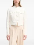GUESS USA textured cropped jacket - White