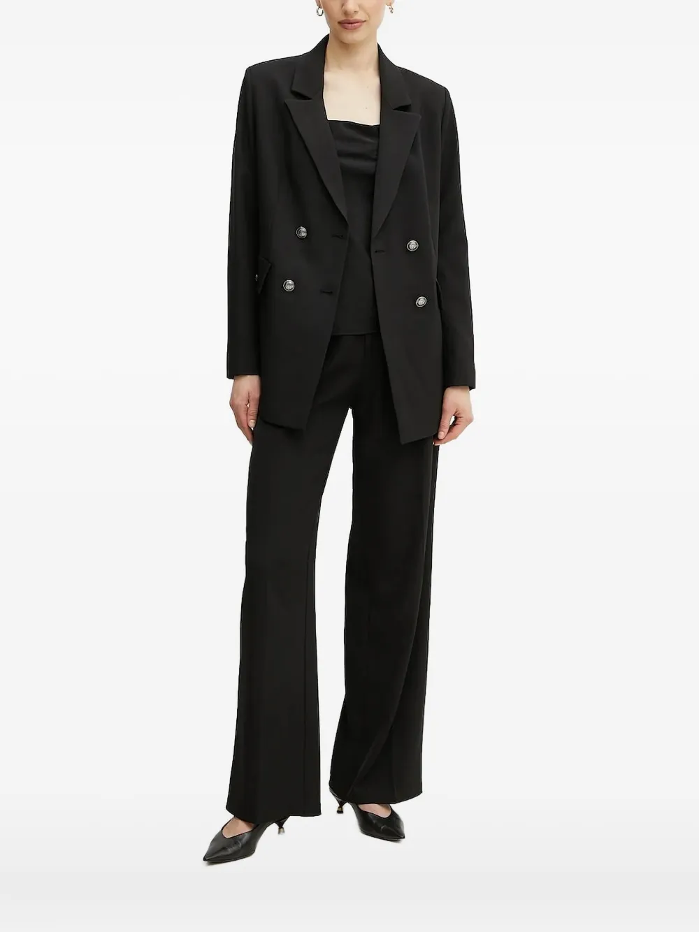 GUESS USA Blazer met dubbele rij knopen Zwart