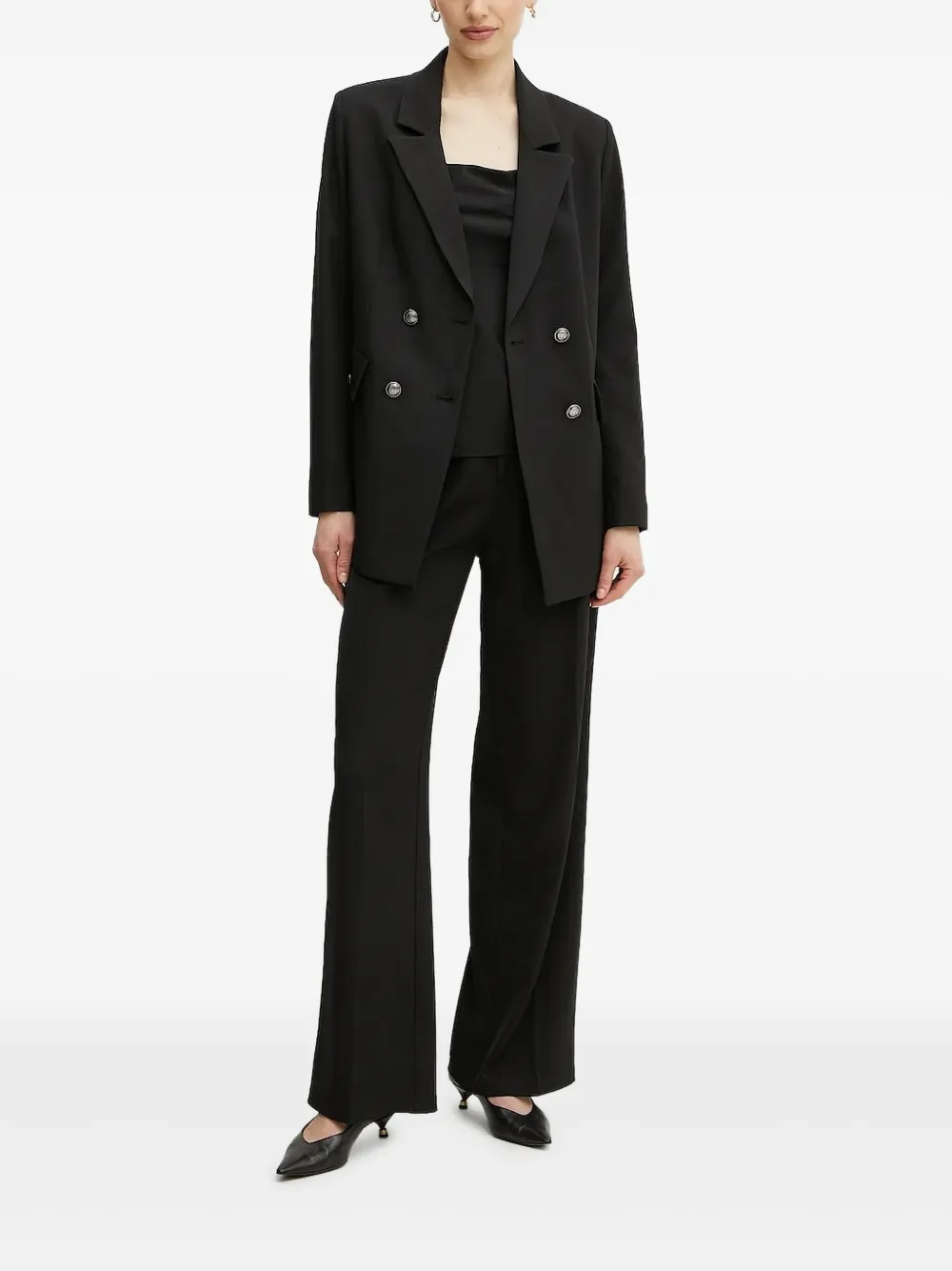 GUESS USA double-breasted notched blazer | Black | Image 1