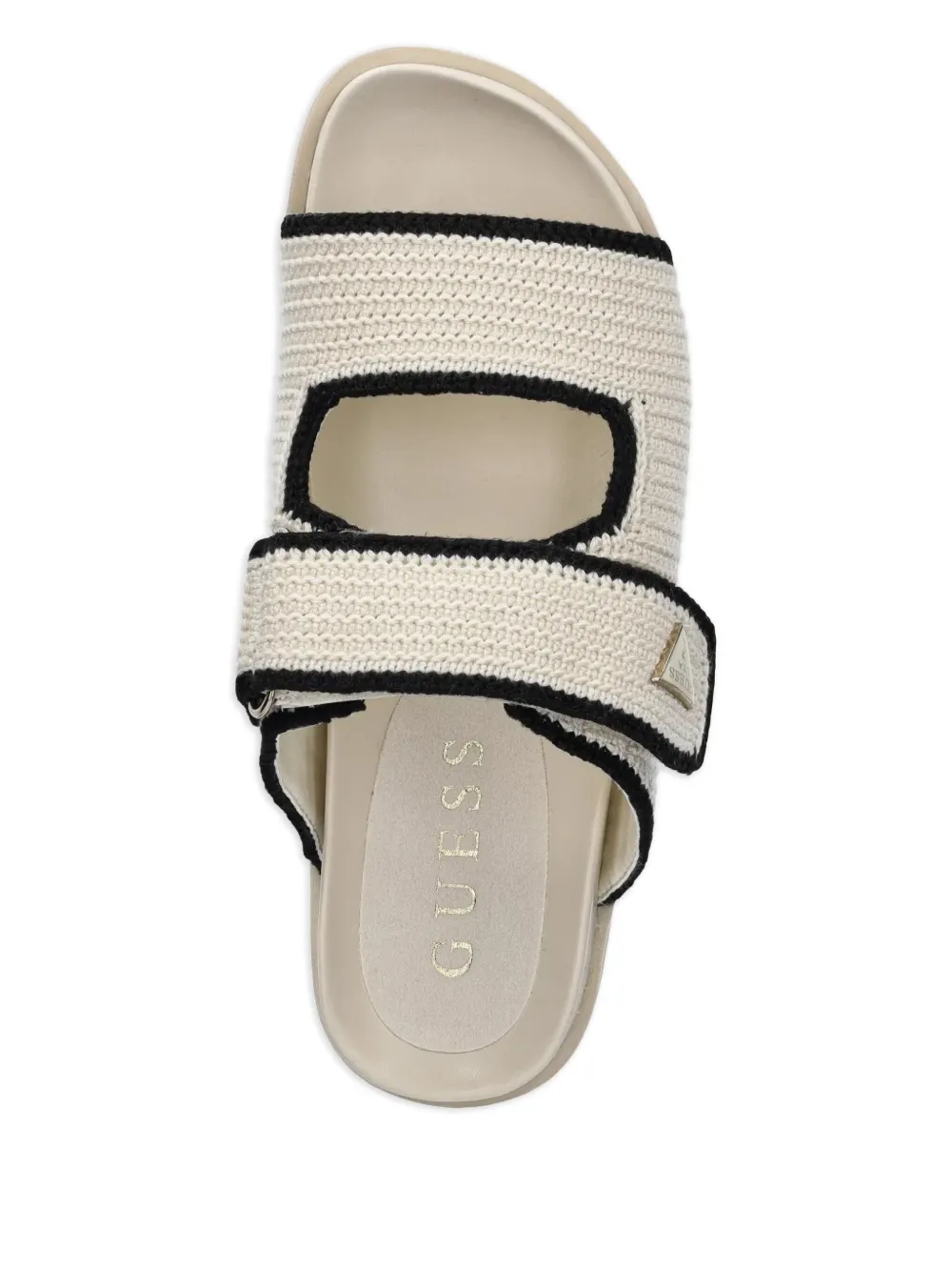 Guess Usa Fadenna Flat Sandals In White
