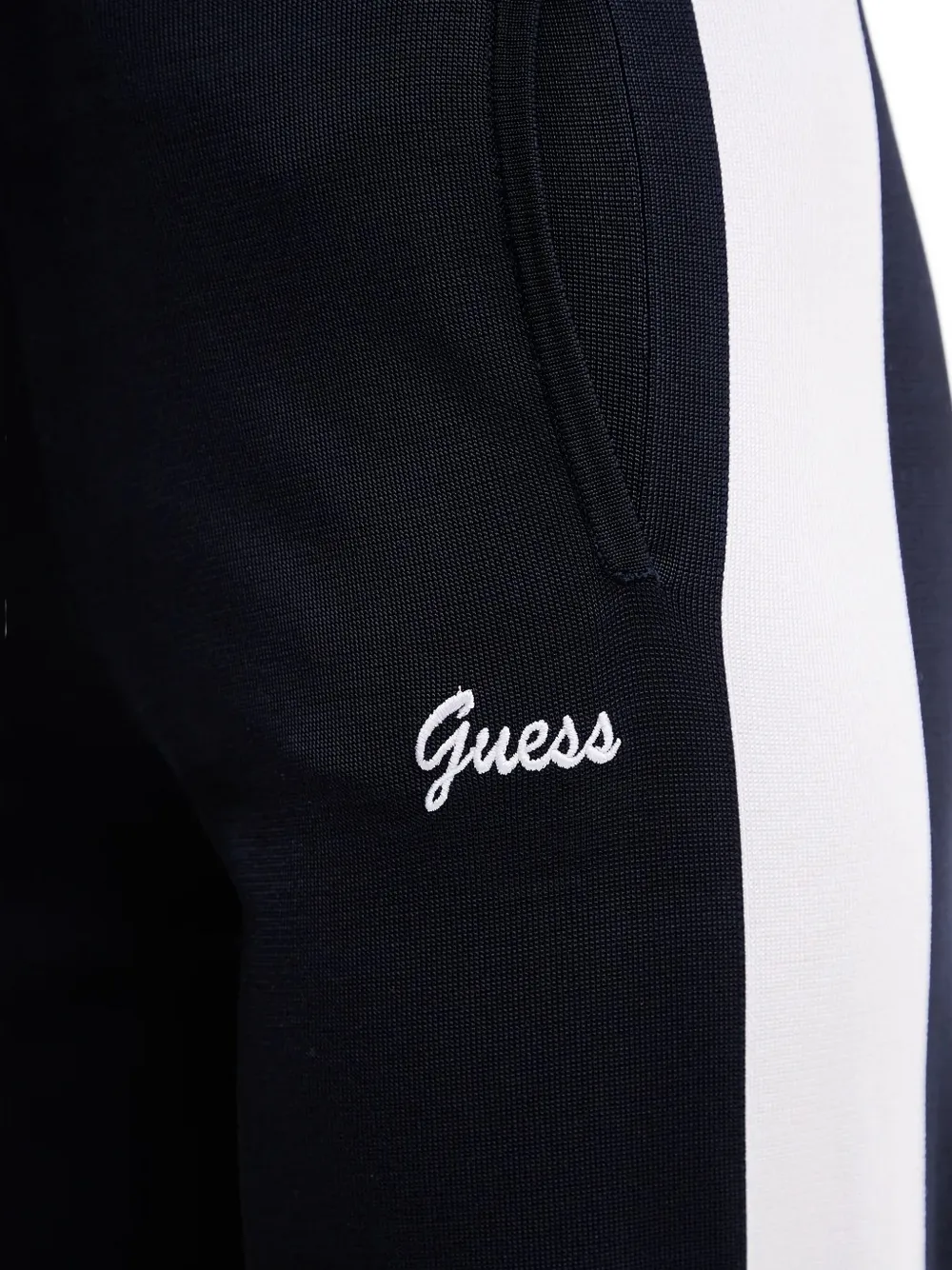 Guess Usa Side-stripe Trousers In Blue